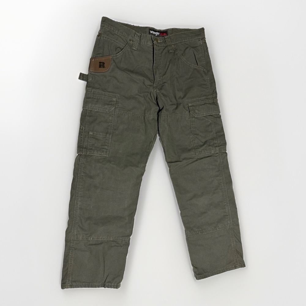 Wrangler Riggs Workwear‎ Cargo Pants Mens 32x30 Flannel Lined Ripstop